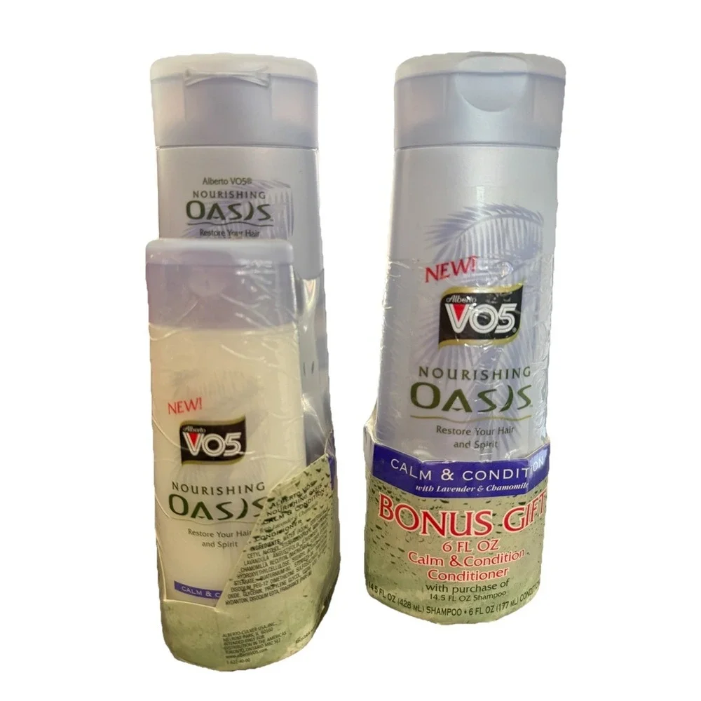 Lot Alberto VO5 Nourishing Oasis Calm & Condition Shampoo Lavender Chamomile New